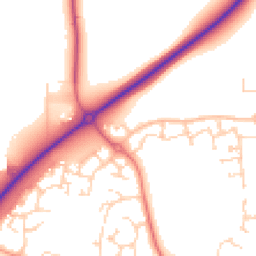 Daytime road noise heatmap for CB6 2WH