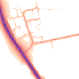 Daytime road noise heatmap for CB6 2YR