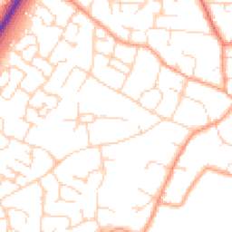 Daytime road noise heatmap for CB6 3BX