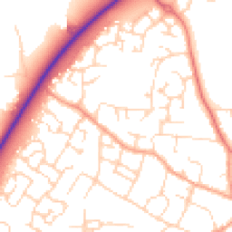 Daytime road noise heatmap for CB6 3DH