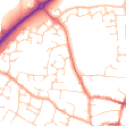 Daytime road noise heatmap for CB6 3ES