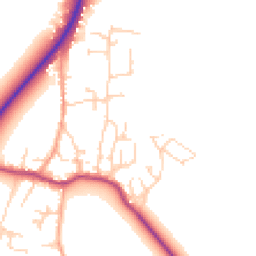 Daytime road noise heatmap for CB6 3FX
