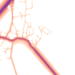 Daytime road noise heatmap for CB6 3GJ