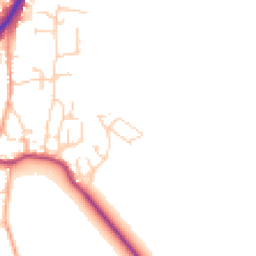 Daytime road noise heatmap for CB6 3GL