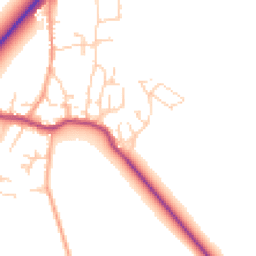 Daytime road noise heatmap for CB6 3GQ