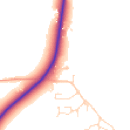Daytime road noise heatmap for CB6 3GW