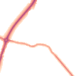 Night-time road noise heatmap for CB6 3JG