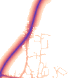 Daytime road noise heatmap for CB6 3JP