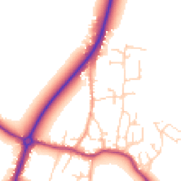 Daytime road noise heatmap for CB6 3JQ