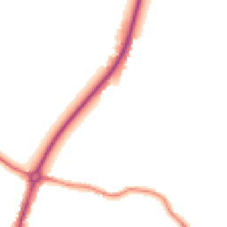 Night-time road noise heatmap for CB6 3JQ