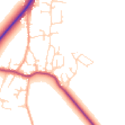 Daytime road noise heatmap for CB6 3JY