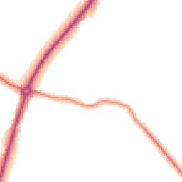Night-time road noise heatmap for CB6 3LA