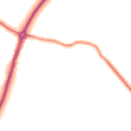Night-time road noise heatmap for CB6 3LE