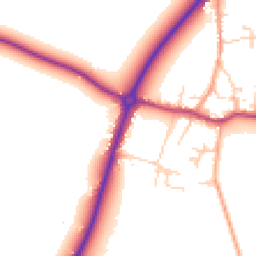Daytime road noise heatmap for CB6 3LP