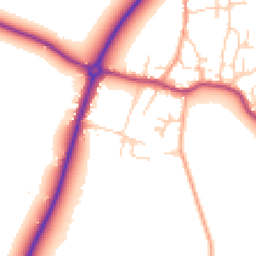 Daytime road noise heatmap for CB6 3LS