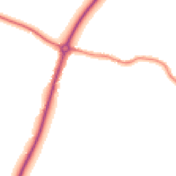 Night-time road noise heatmap for CB6 3LS