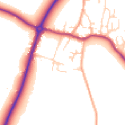 Daytime road noise heatmap for CB6 3LT