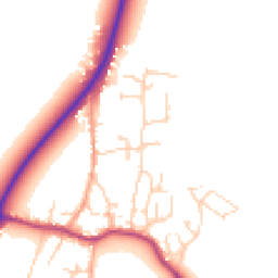 Daytime road noise heatmap for CB6 3LY