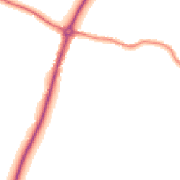 Night-time road noise heatmap for CB6 3LZ