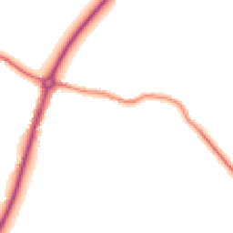 Night-time road noise heatmap for CB6 3NG