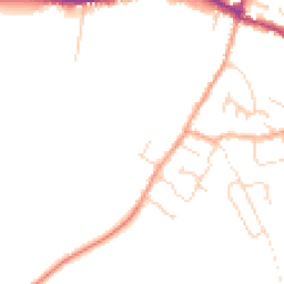 Daytime road noise heatmap for CB6 3PR