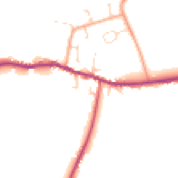 Daytime road noise heatmap for CB6 3QJ
