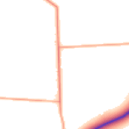 Daytime road noise heatmap for CB6 3QN