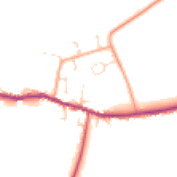 Daytime road noise heatmap for CB6 3RL