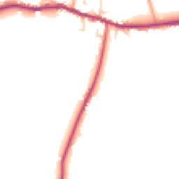 Daytime road noise heatmap for CB6 3RN
