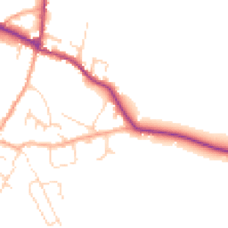 Daytime road noise heatmap for CB6 3SF
