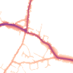 Daytime road noise heatmap for CB6 3SR