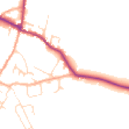 Daytime road noise heatmap for CB6 3SY