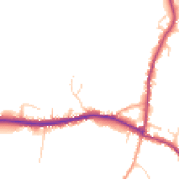 Daytime road noise heatmap for CB6 3TW