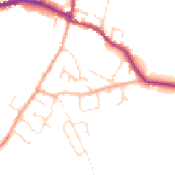 Daytime road noise heatmap for CB6 3TY