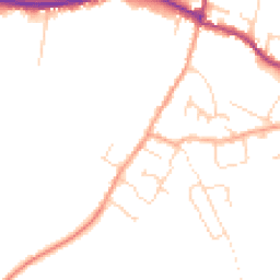 Daytime road noise heatmap for CB6 3UB