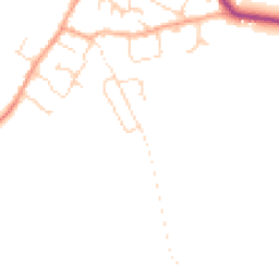 Daytime road noise heatmap for CB6 3UL