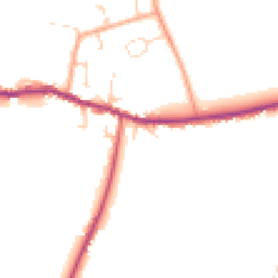 Daytime road noise heatmap for CB6 3US