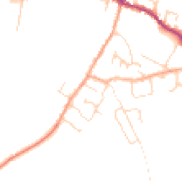 Daytime road noise heatmap for CB6 3UW