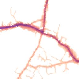 Daytime road noise heatmap for CB6 3XA