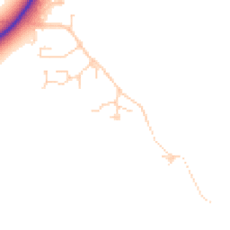 Daytime road noise heatmap for CB6 3YE