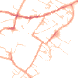 Daytime road noise heatmap for CB7 4AA