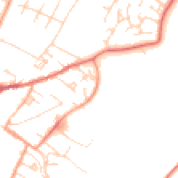 Daytime road noise heatmap for CB7 4AD