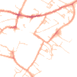 Daytime road noise heatmap for CB7 4AF