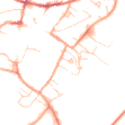 Daytime road noise heatmap for CB7 4AJ