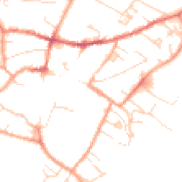 Daytime road noise heatmap for CB7 4AN