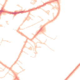 Daytime road noise heatmap for CB7 4AT