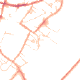 Daytime road noise heatmap for CB7 4AU