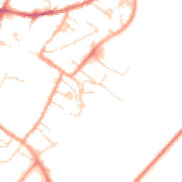 Daytime road noise heatmap for CB7 4AY