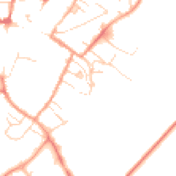 Daytime road noise heatmap for CB7 4BA