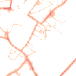 Daytime road noise heatmap for CB7 4BB